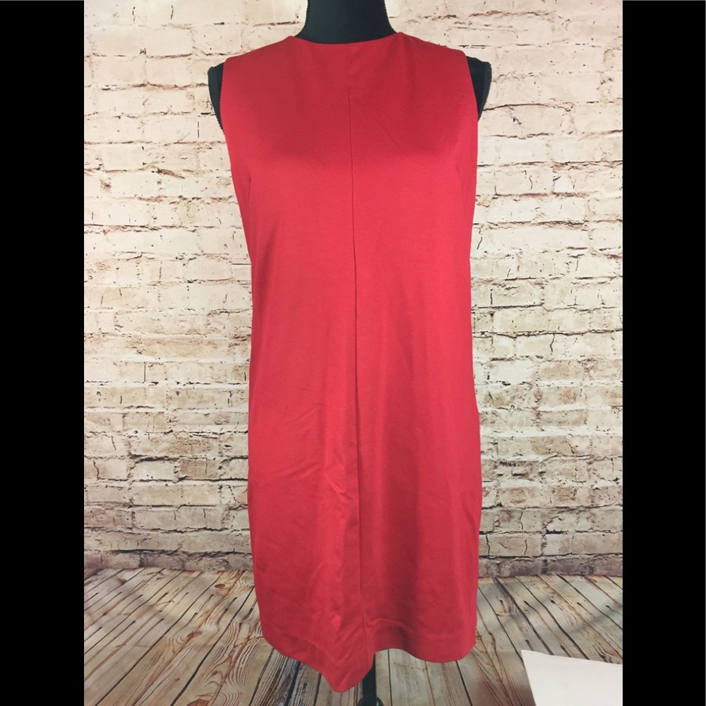 UNIQLO Red Dress Shift Career Casual Slip Dress L